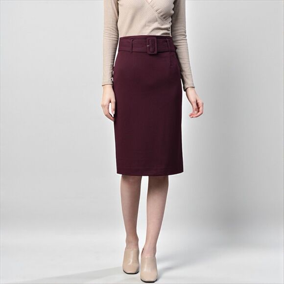 🆕 Calvin Klein Tailored Belted Midi Pencil Skirt - Picture 1 of 10